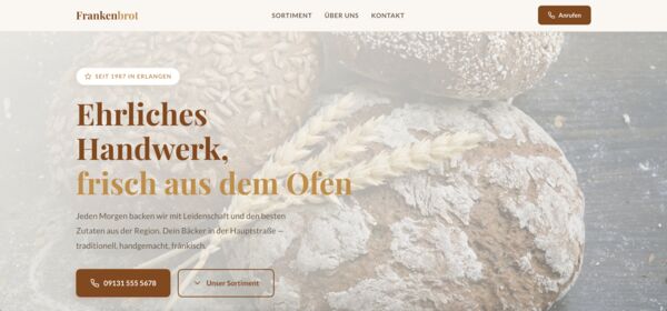 B&auml;ckerei Frankenbrot
